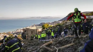 Four people still missing on Italian island after deadly landslide