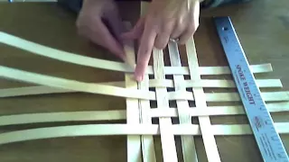 Basket Weaving Video #3 Weave a basic square or rectangular basket base