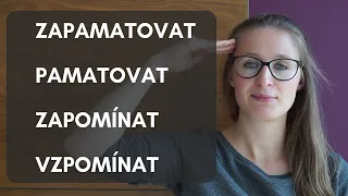 Slovesa PAMATOVAT/VZPOMENOUT/ZAPOMENOUT