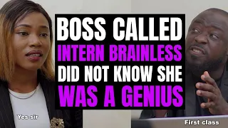 Boss Called Intern Brainless, Did Not Know She Was A Genius | Moci Studios