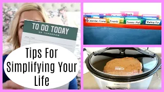 Saying No More! How to Simplify Your Life With 5 Must Have Tips!!