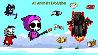 Wizard Reaper And All Animals Evolution Gameplay (EvoWorld.io)