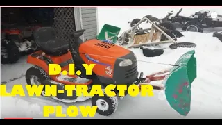 DIY Lawn Tractor Snow Plow Cheap & Easy