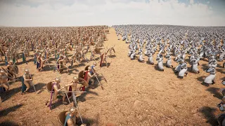 250,000 Spartans Vs 300,000 Heavy Knights | Ultimate Epic Battle Simulator 2 | UEBS2