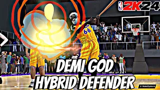 MY DEMIGOD HYBRID DEFENDER IS GOING TO BE SLEPT ON THEN TAKE OVER NBA2K24 SEASON 2 GAMEPLAY TUTORIAL