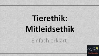 Peter Singer/ Tom Regan/ Immanuel Kant: Tierethik / Mitleidsethik (Alte Version)