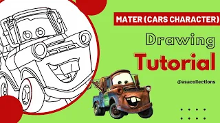 How To Draw Mater Step by Step