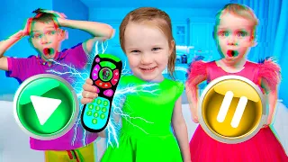 Five Kids Adventure with a Magical TV Remote NEW Funny Songs and Videos