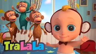 Cântece pentru copii - Cinci maimuțele + Prăjitura 🤩 Melodii educative de la TraLaLa