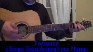 Personne (Serge Gainsbourg) reprise guitare-voix 1961