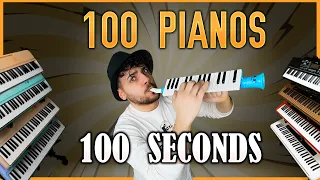 I Played 100 Pianos in 100 Seconds