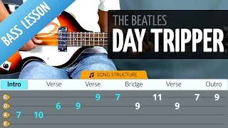 How To Play DAY TRIPPER | The Beatles ON BASS (LESSON WITH TABS)