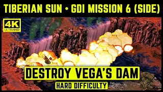 C&C TIBERIAN SUN - GDI MISSION 6 (SIDE) - DESTROY VEGA'S DAM - HARD - 4K