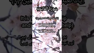 Surah Al-Fatiha by Abdul rahman al sudais/Arabic/English/urdu