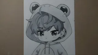 how to draw cute anime boy step by step | Anime boy