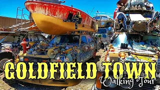 [4K] GOLDFIELD NEVADA TOWN | WALKING TOUR JULY 2020