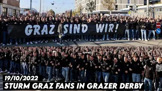 STURM GRAZ FANS IN GRAZER DERBY || Grazer AK vs Sturm Graz 19/10/2022