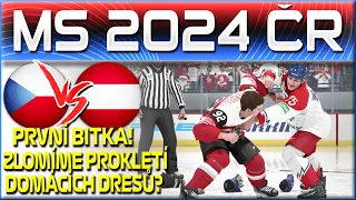 První Bitka a Gudasova Raketa! | ČESKO - RAKOUSKO MS 2024 | NHL 24 CZ Let's Play