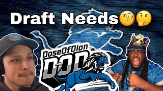 Detroit Lions: Draft Needs and More w/ DoseOfDion2.0  #onepride #nfldraft2024