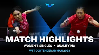 Zhu Chengzhu vs Ho Tin-Tin | WS Qual | WTT Contender Amman 2023