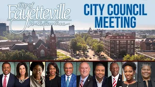 Fayetteville City Council Meeting- Dec 9 2019