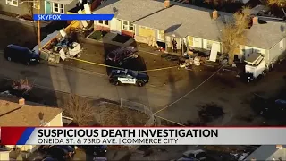 Suspicious death investigation in Commerce City