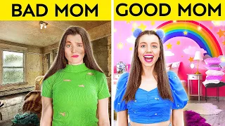 GOOD MOM VS BAD MOM || The Best Parents Hacks And Hacks For School Children By 123GO! SCHOOL