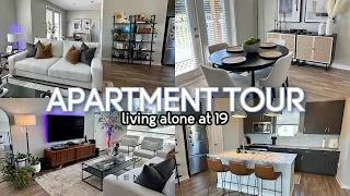 Apartment Tour 2023  *fully furnished + pinterest inspired* | college student living alone at 19