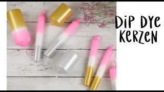 Kerzen in gold und silber tauchen - Dip Dye - Kerzenlack - DIY Kerzen färben und tauchen