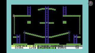 Jumpman Jr -Commodore 64 -1983 Epyx -gameplay clip