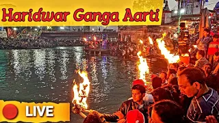 🔴 LIVE : GANGA AARTI FROM HARIDWAR (HAR KI PAURI) | Ganga Ji Ki Aarti Starts at 43:14 in this Video