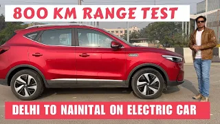 DELHI TO NAINITAL on Electric Car MG ZS EV Range Test  Hills & Highway Review