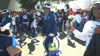 NEW ORLEANS SECONDLINE TREME SIDEWALK STEPPERS Feb 18, 2024 ft Big Six Brass Band