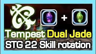 Tempest Dual Jade (DDJ + VDJ) STG Lab22 skill rotation / Dragon Nest China