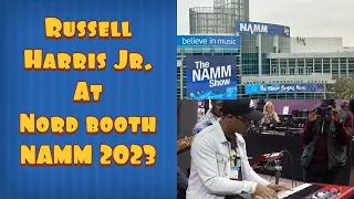 Russell Harris Jr  At NORD Booth NAMM 2023