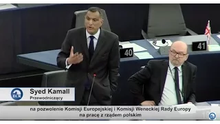 Syed Kamall MEP speech on Poland in the presence of Beata Szydło