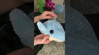 Crocheting a Baby Dolphin 🐬 #crochet #crochetplushie #amigurumi