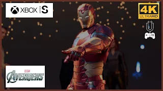 Marvel vingadores INICIO [ XBOX SERIES ULTRA HD + DOLBY ATMOS + DOLBY VISION ]  Gameplay