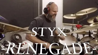 Styx - Renegade - Drum Cover - Filmed in front of a LIVE Studio Audience