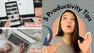 How to be MORE Productive // 5 Productivity Tips for a more EFFICIENT & OPTIMIZED 2021