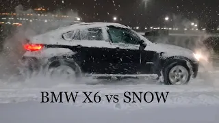 BMW X6 xdrive на снегу