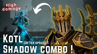 How to connect KOTL shadow moves  after update? 💥King of the legion combos☠️|| Shadow Fight 4 arena