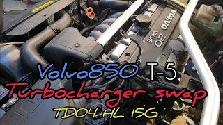 Turbocharger swap on my Volvo 850 T-5.