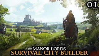 MANOR LORDS - The PERFECT Start || BEAUTIFUL Survival City Builder Walkthrough Part 01