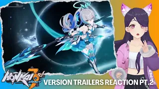 FIRST TIME Honkai Impact 3rd VERSION TRAILERS REACTION (Part 2) | Bronya's Shaking My Resolve 🥹
