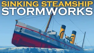 Sinking Steamship | Stormworks: Build and Rescue | With Ben and Jlkillen
