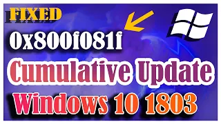 Error 0x800f081f - Cumulative Update for Windows 10 Version 1803 for x64 based Systems KB4467702