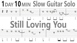Scorpions - Still Loving You (Slow) Guitar Solo Tab+BackingTrack