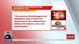 Nag-resign na rin sa Tape Incorporated ang iba pang host ng "Eat Bulaga" | UB