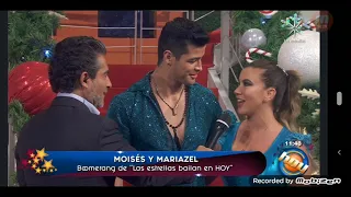 María Zel y Moisés #lasestrellasbailanenhoy  #boomerang 2021 11 30